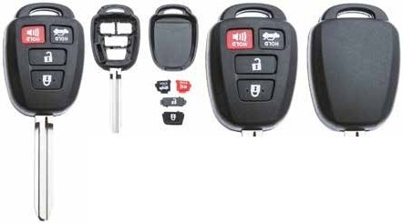 Toyota 4 Button Remote Key Case