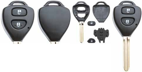 Toyota 2 Button Key Case